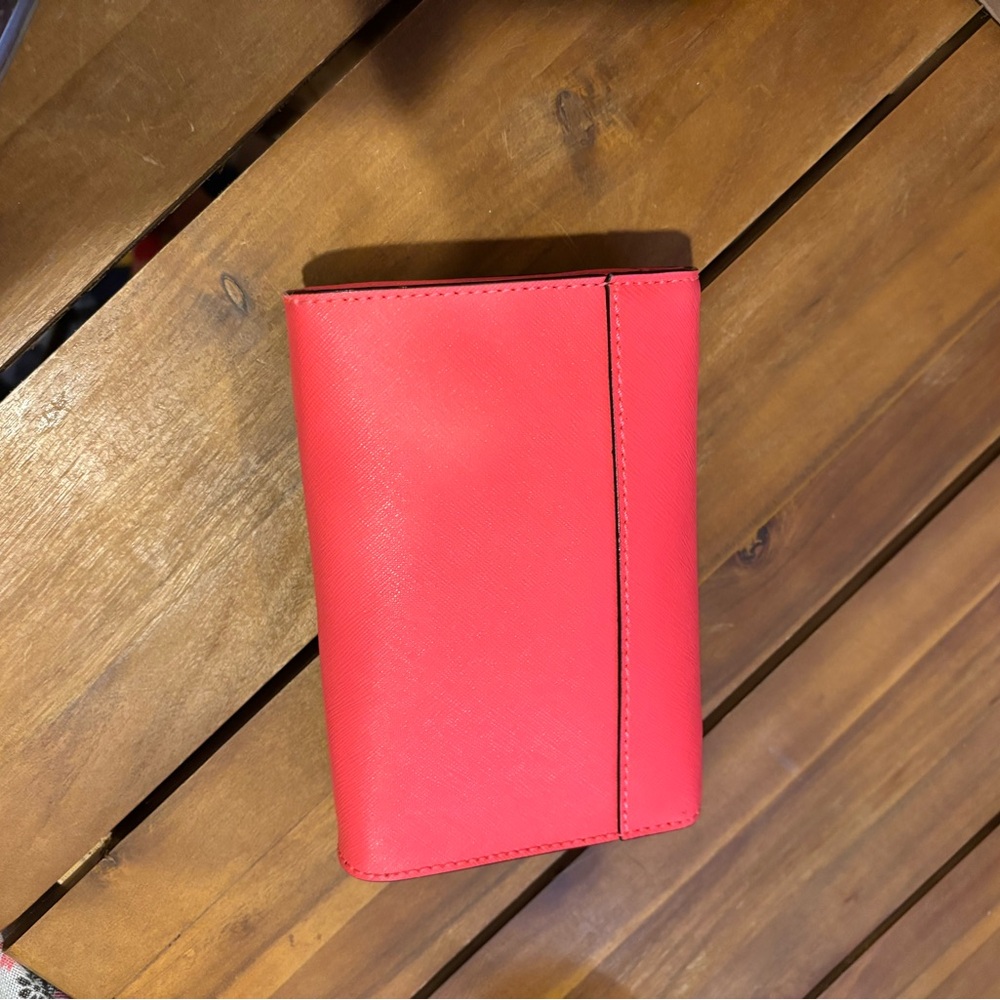 Kate Spade Coral/pink clutch bag EUC - Picture 8 of 11